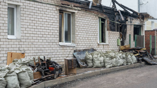 Professional Fire Damage Restoration technician working in Palmyra, PA